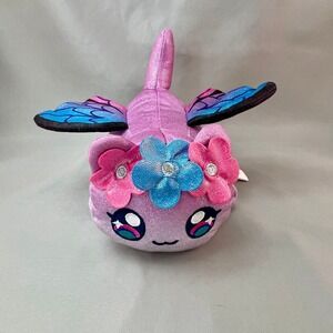 Aphmau MeeMeows Mystery Plush Butterfly Cat Lavender Glitter G139HNSZ 6 Inch